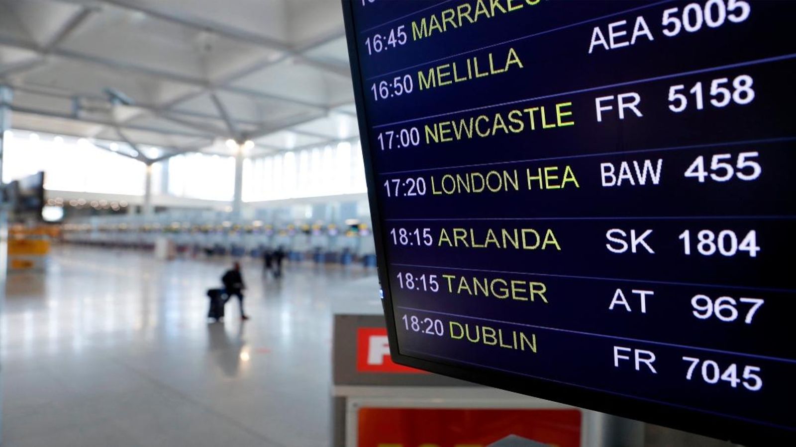 Imatge d'arxiu d'un aeroport