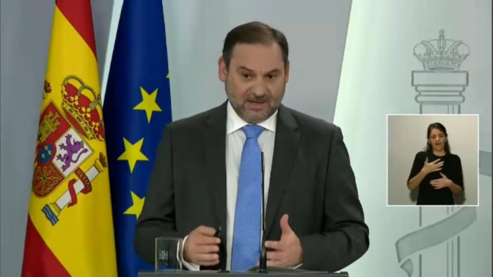 El Ministre de Transports, Mobilitat i Agenda Urbana, José Luis Ábalos