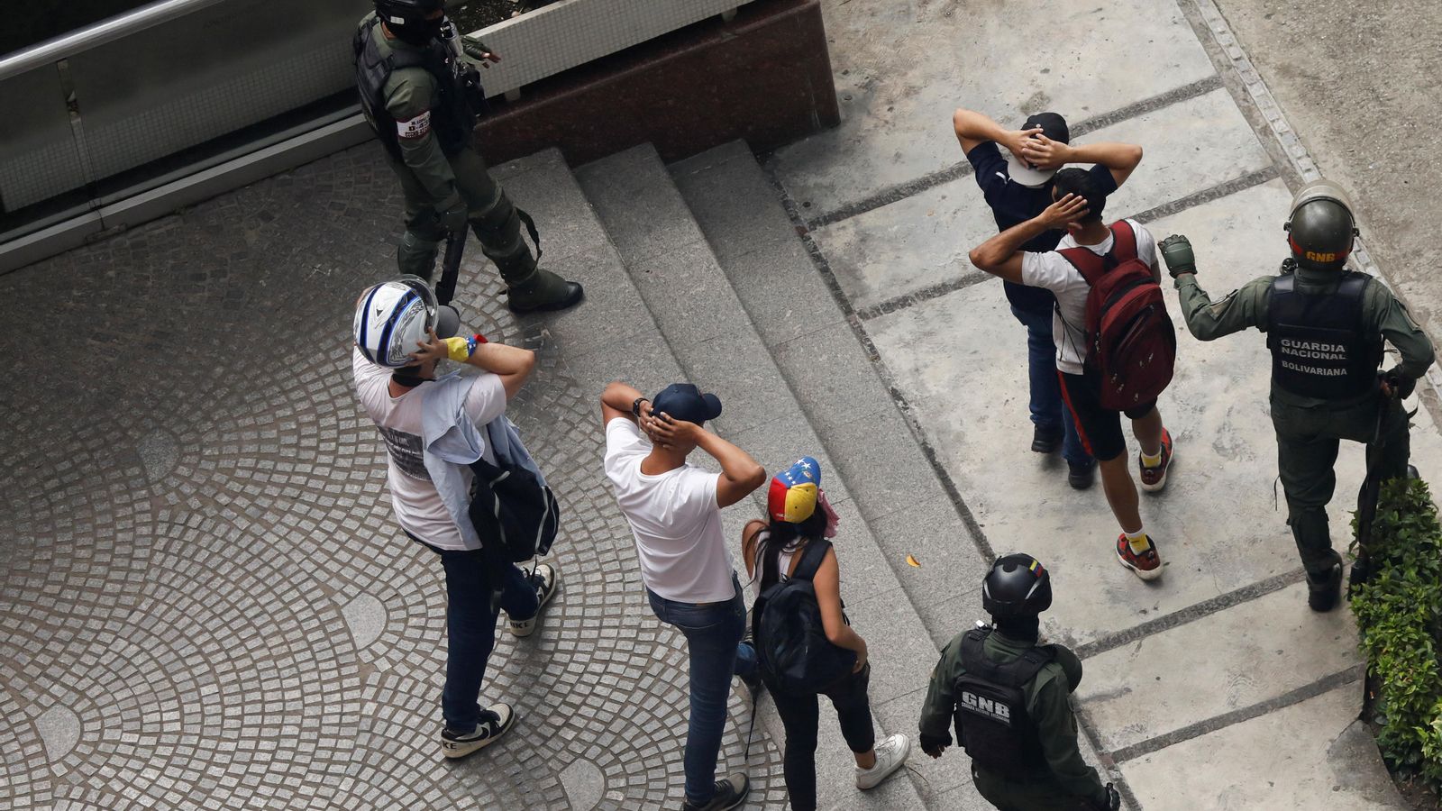Manifestants detinguts a Caracas este dimarts