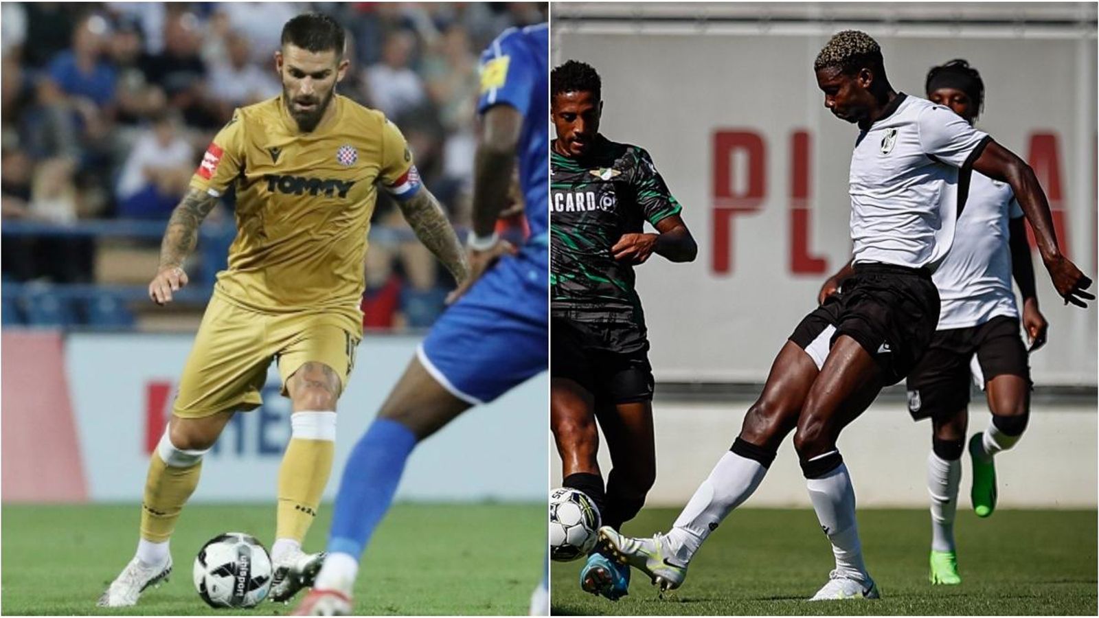 Imatge de jugadors del Hajduk Split i del Vitoria SC