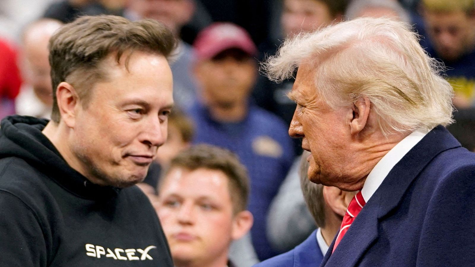 Musk saluda el president Trump, en un acte el passat març