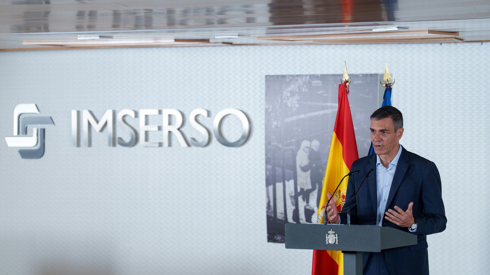 Sánchez, este dimarts, en un acte