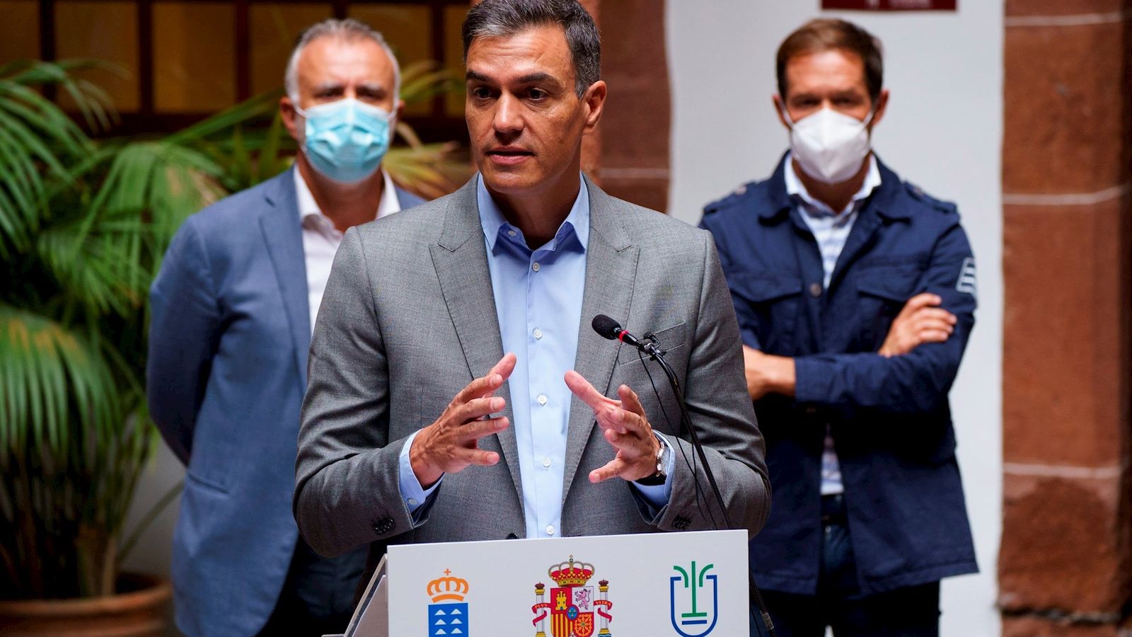 El president del govern espanyol, Pedro Sánchez, a Santa Cruz de la Palma