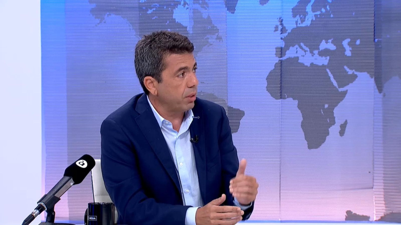 El candidat a liderar el PPCV, Carlos Mazón, en 'Les notícies del matí'