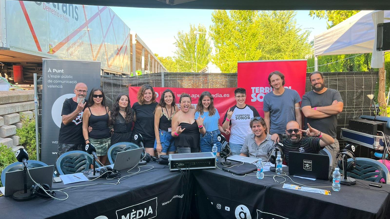 L'equip va estar al Festival 'Leyendas del rock'