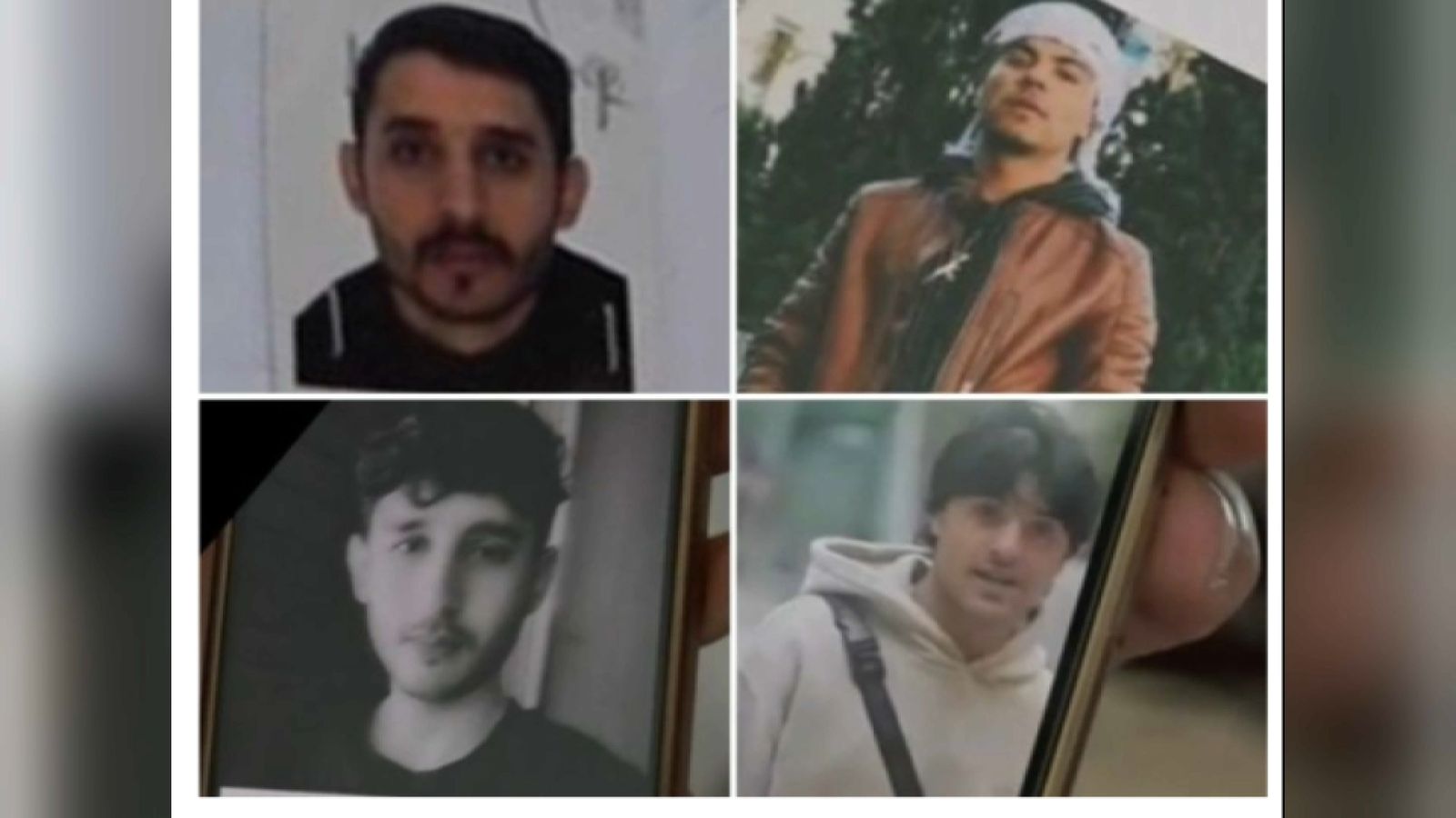 En la imatge, els quatre homes assassinats