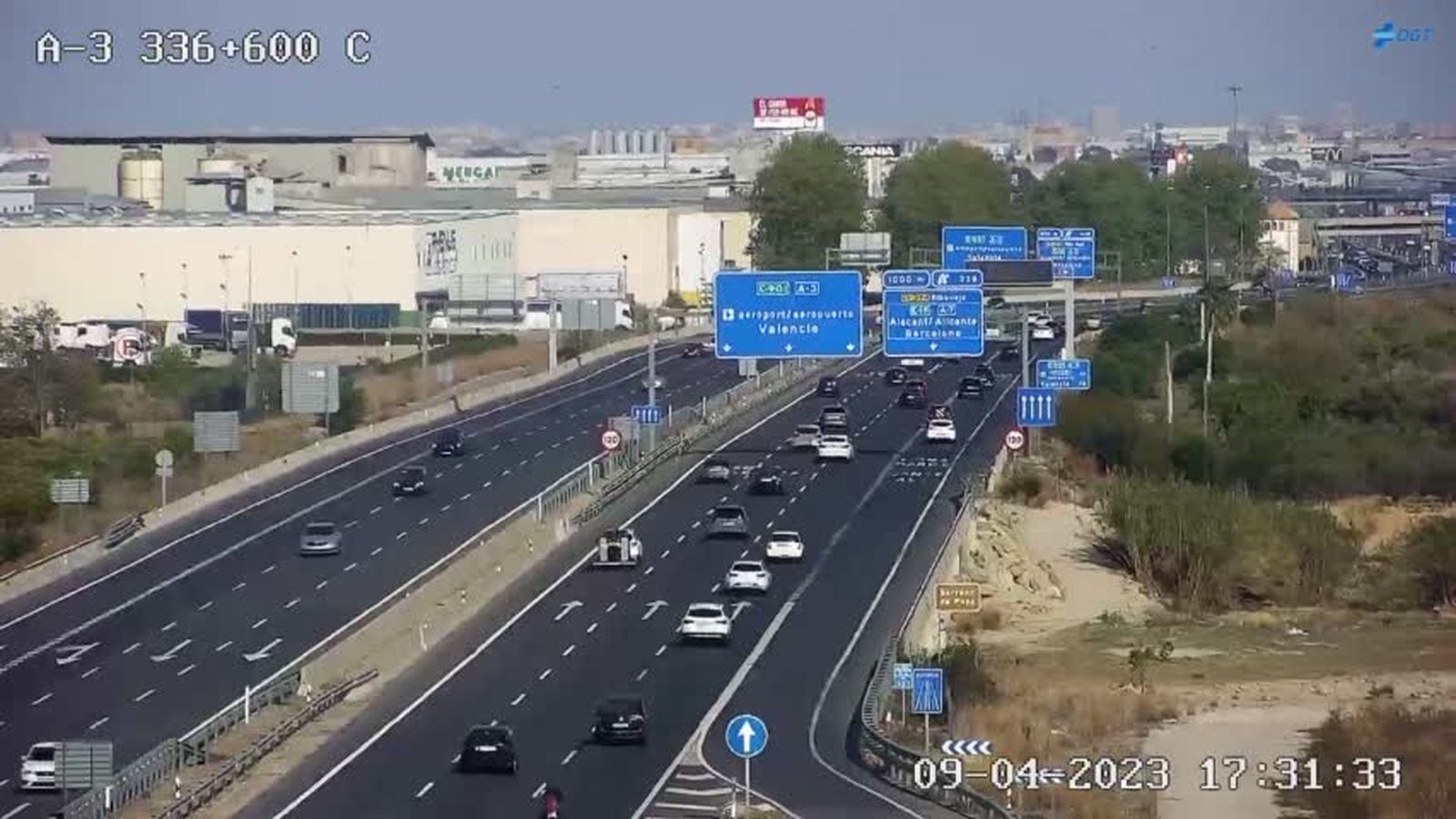 Retencions a l'A-3 aquest diumenge de vesprada