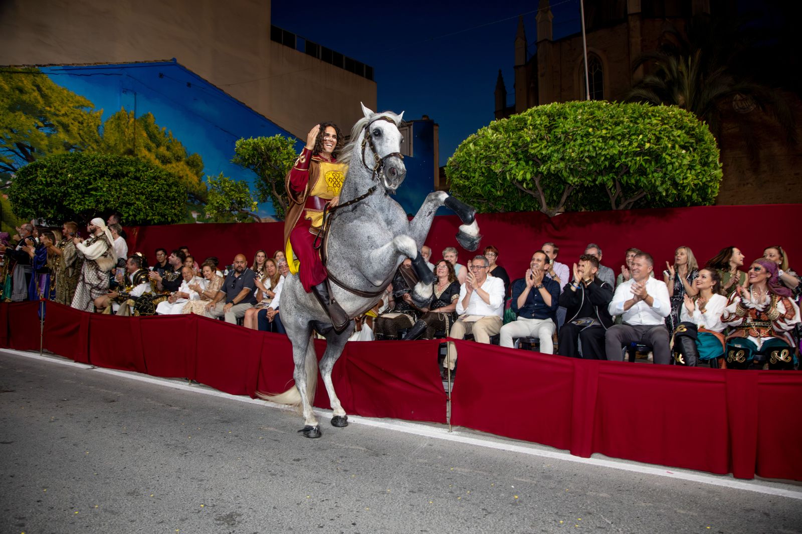 Representació teatral als Moros i Cristians de Benissa