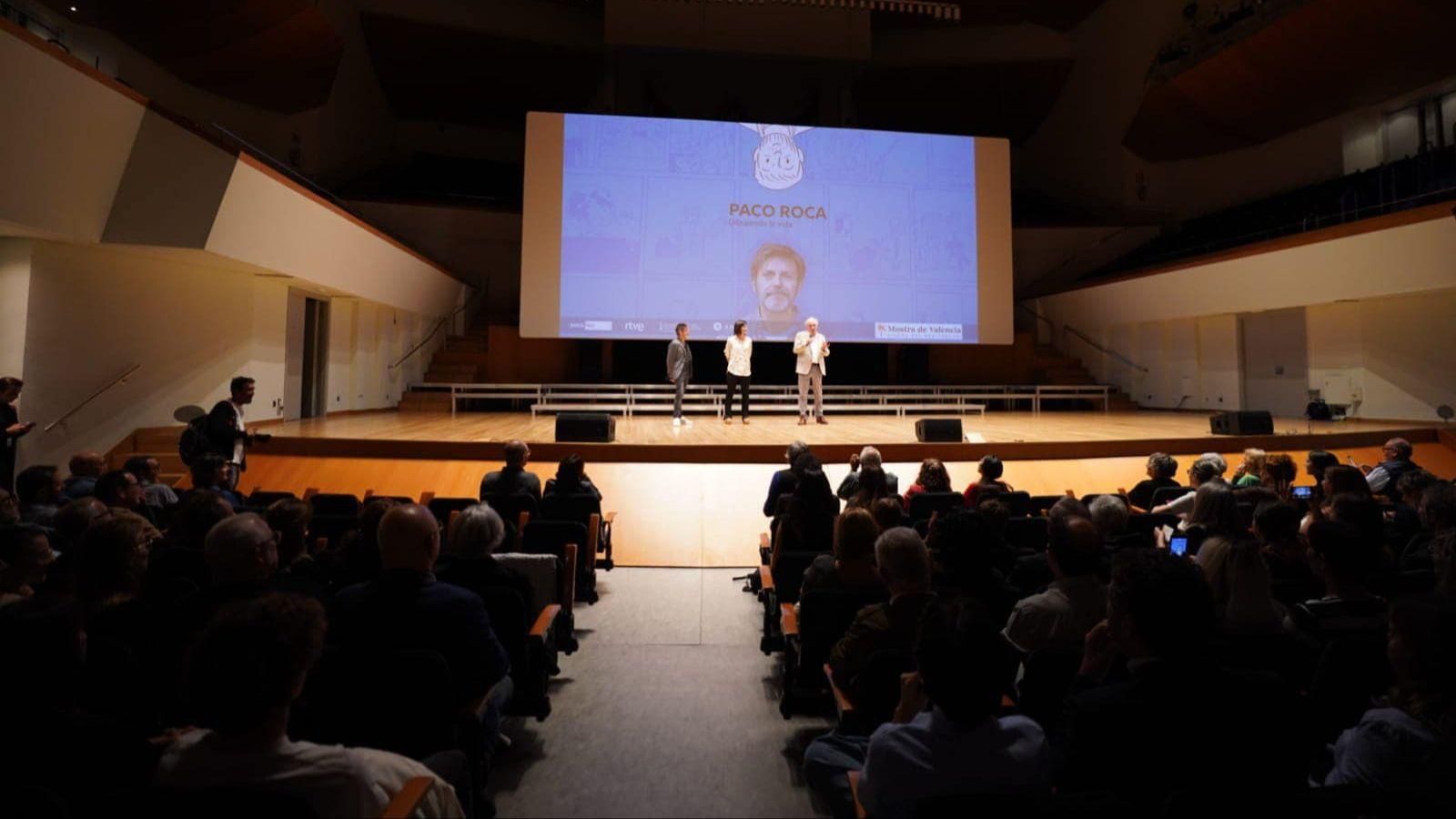La presentació de la pel·lícula 'Paco Roca, dibuixant la vida' va ser una de les que més assistents va suscitar