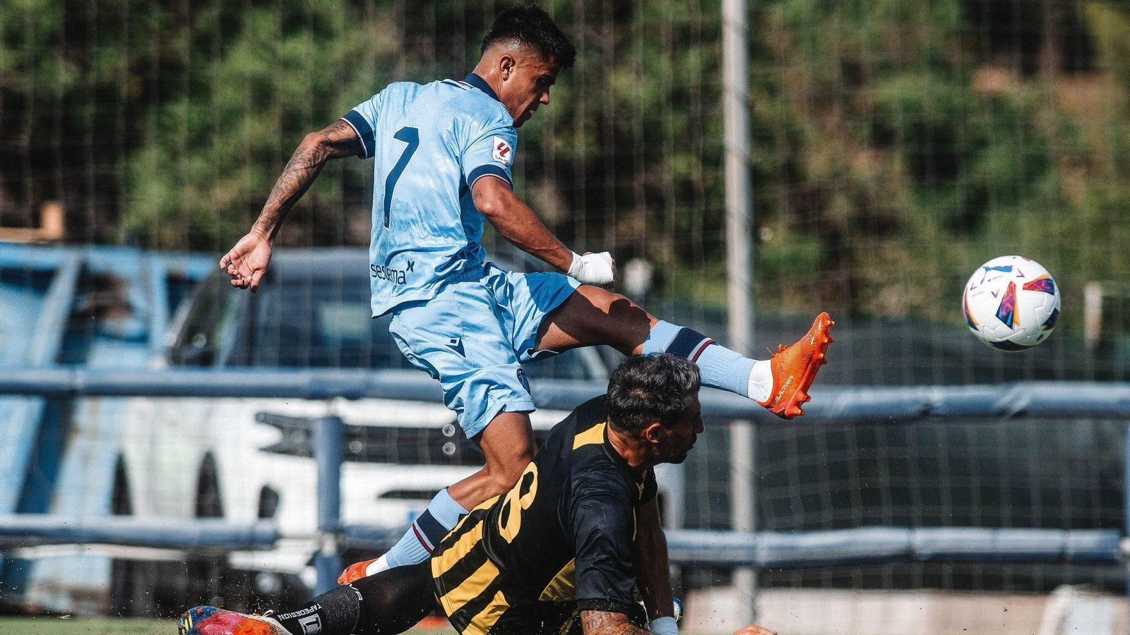 Brugué, en una acció del partit