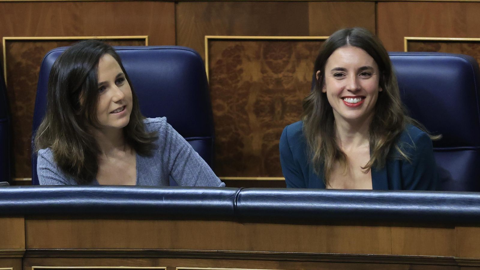 Les ministres de Drets Socials i Iguatat, Ione Belarra i Irene Montero