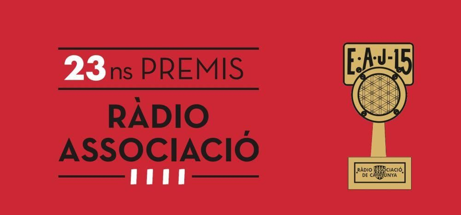 Imatge gràfica del certamen de premis de la Ràdio Associació de Catalunya