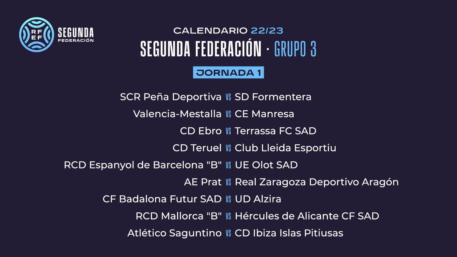 Primera jornada de la Segona RFEF