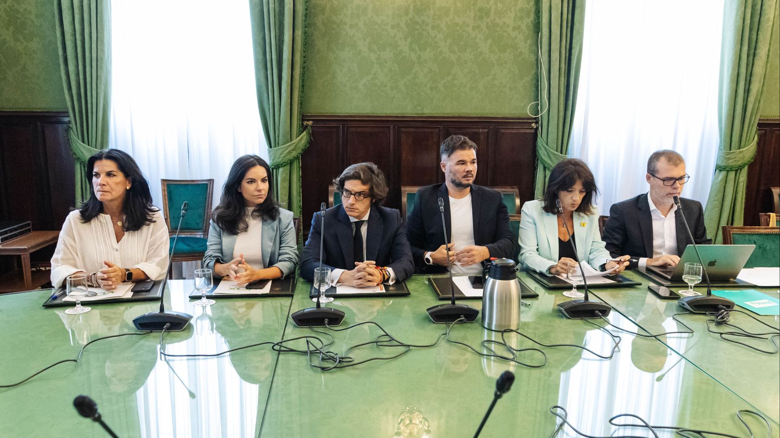 Imatge d’arxiu de la reunió de la junta de portaveus del Congrés