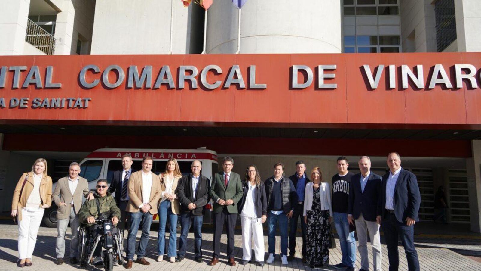 Carlos Mazón a l'hospital de Vinaròs aquest dimarts