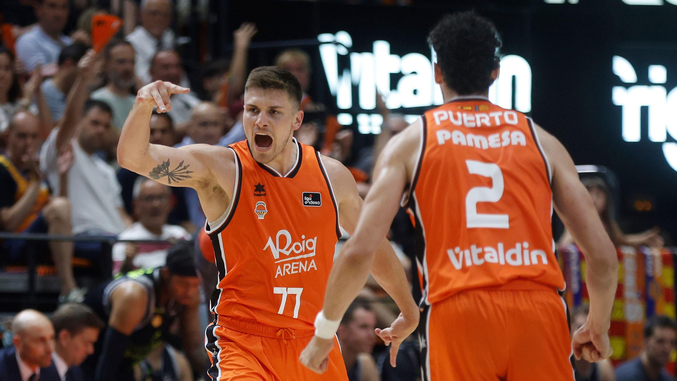 Imatge d'arxiu del València Basket, un dels equips esportius que Luanvi va vestir El València Basket supera el primer partit de la sèrie