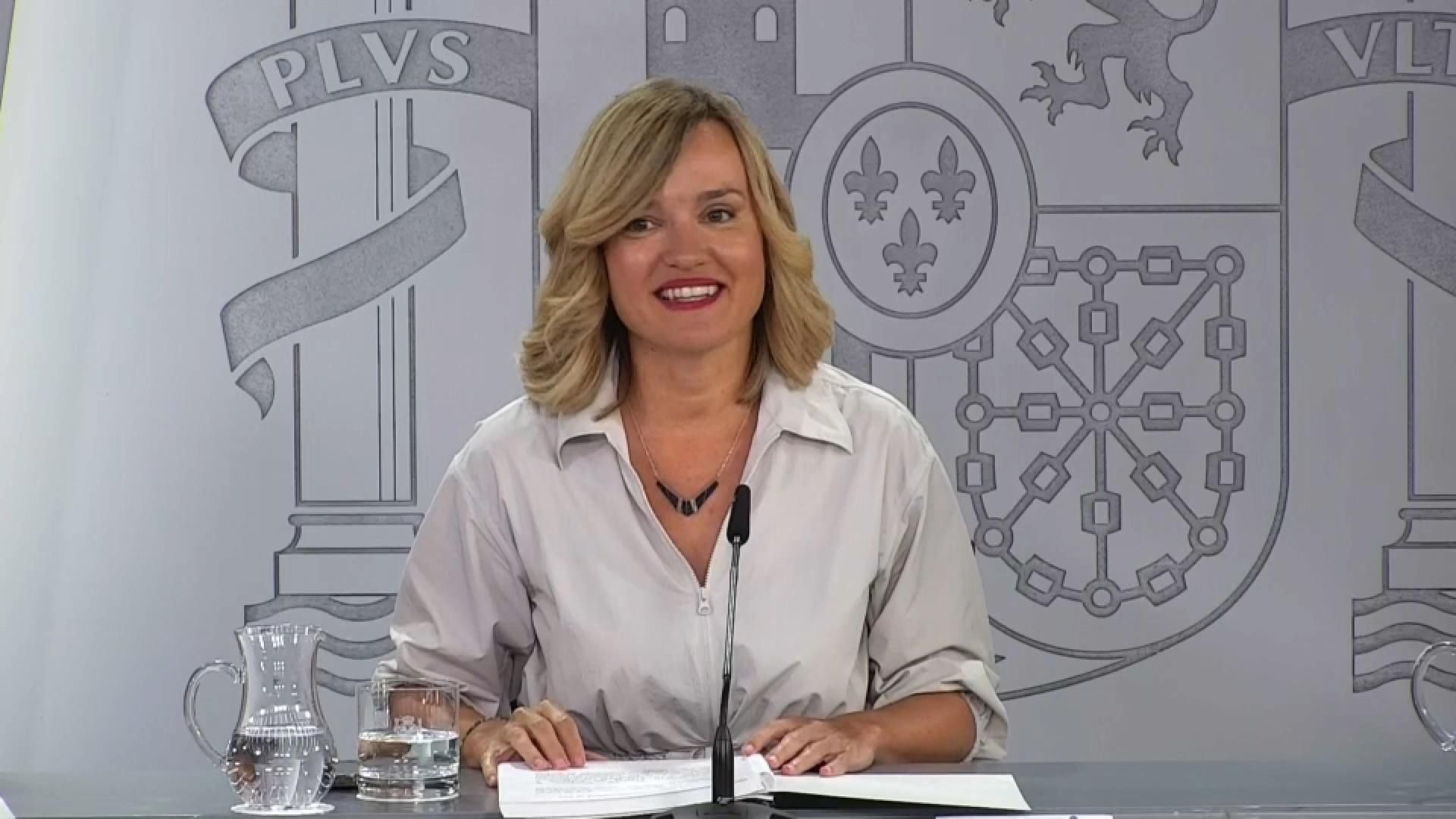 La portaveu del govern espanyol, Pilar Alegría La portaveu del govern espanyol, Pilar Alegria
