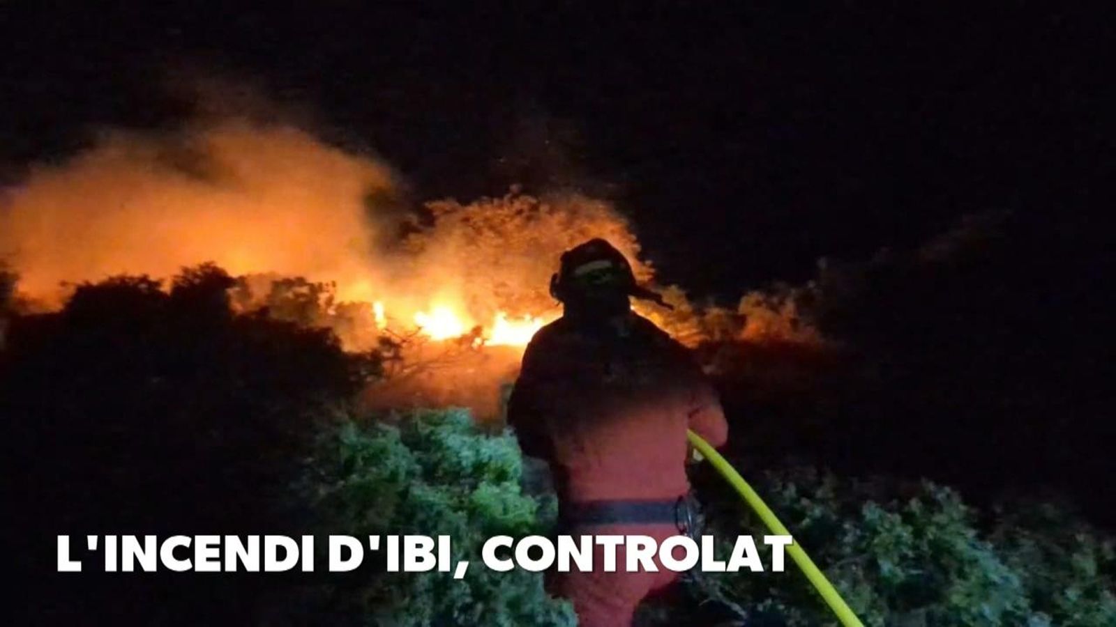 Controlat l'incendi d'Ibi