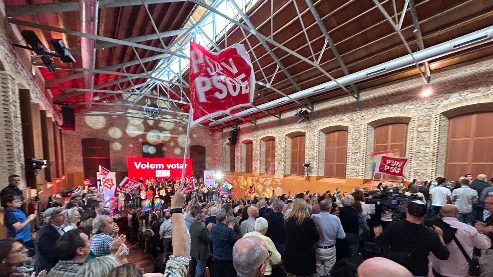 Acte del PSPV 'Volem Votar' este dissabte en la Petxina