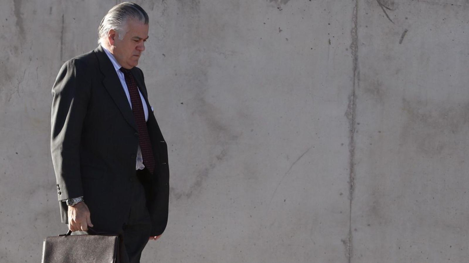 L'extresorer del PP, Luis Bárcenas, arriba a l'Audiència Nacional el passat 4 de desembre