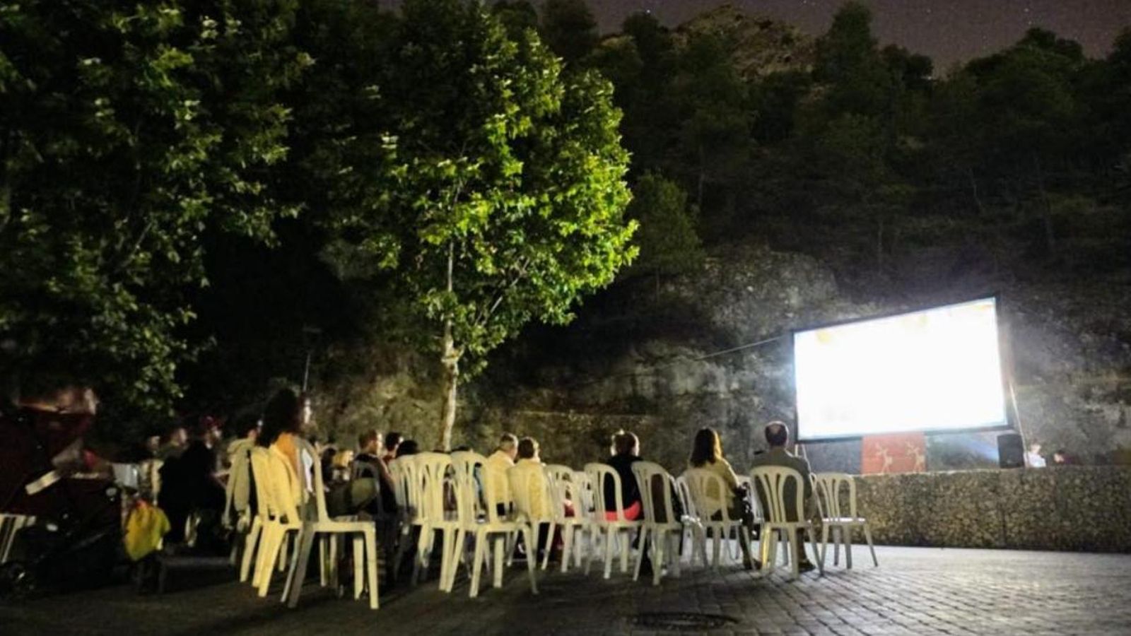 Projecció en Agres durant l'edició 2019 del festival