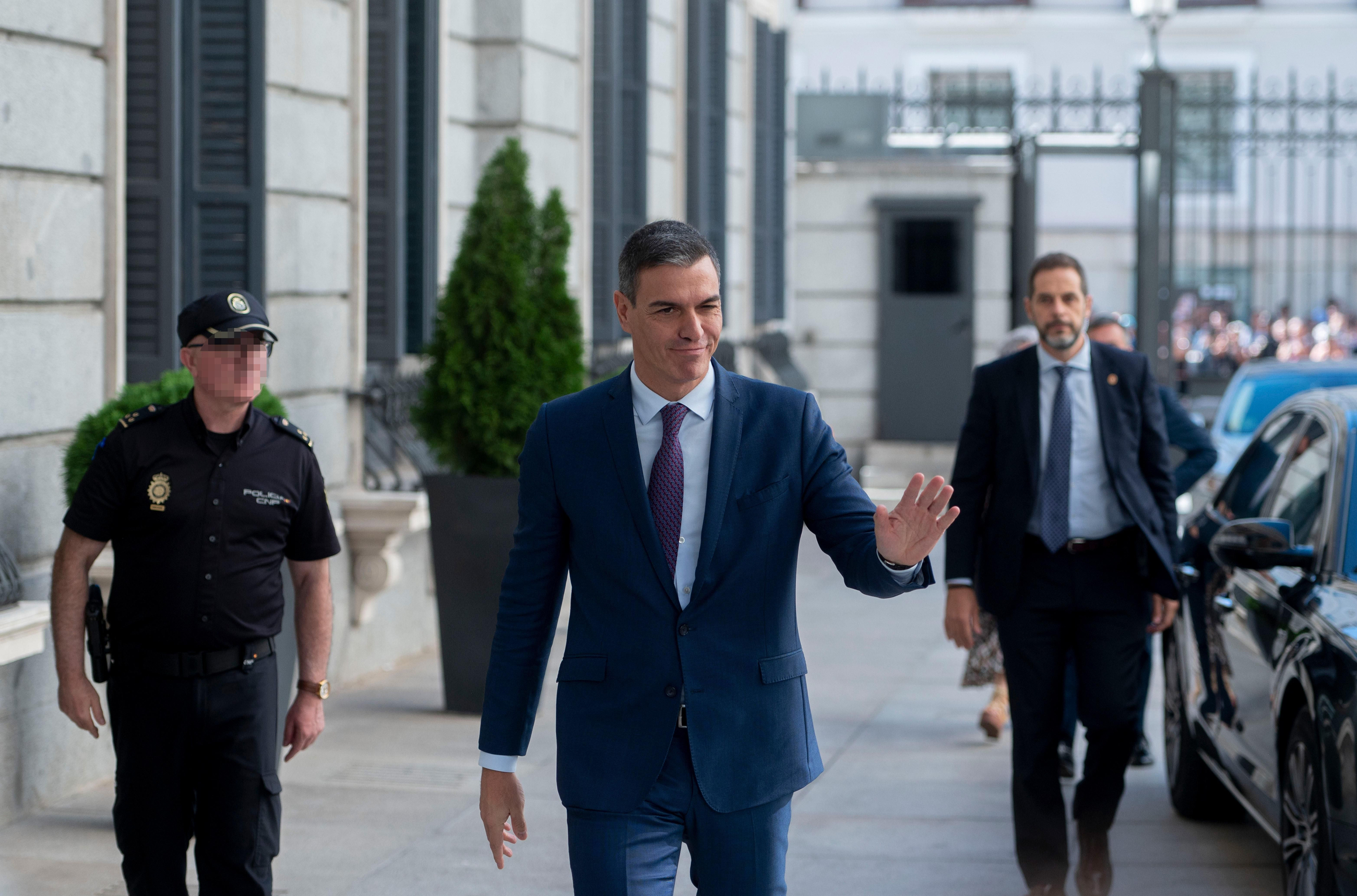 Sánchez, en una imatge recent, a la seua entrada al Congrés dels Diputats Sánchez, en una imatge recent, a la seua entrada al Congrés dels Diputats