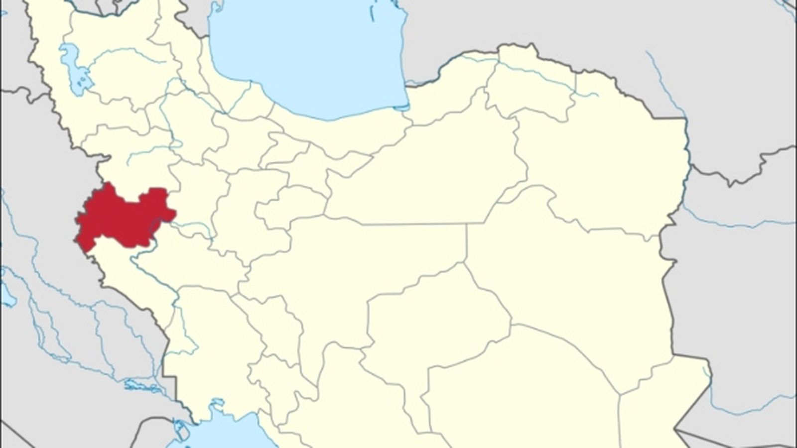 Ubicació de la província de Kermanshah, zona afectada pel sisme