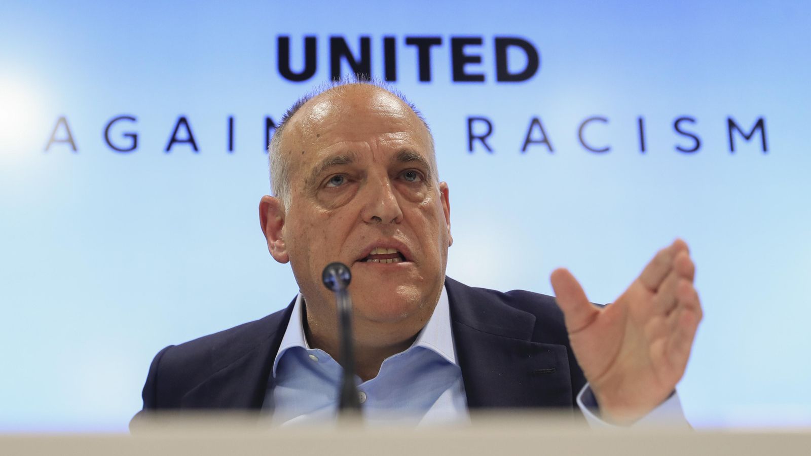 Roda de premsa de Javier Tebas Roda de premsa de Javier Tebas