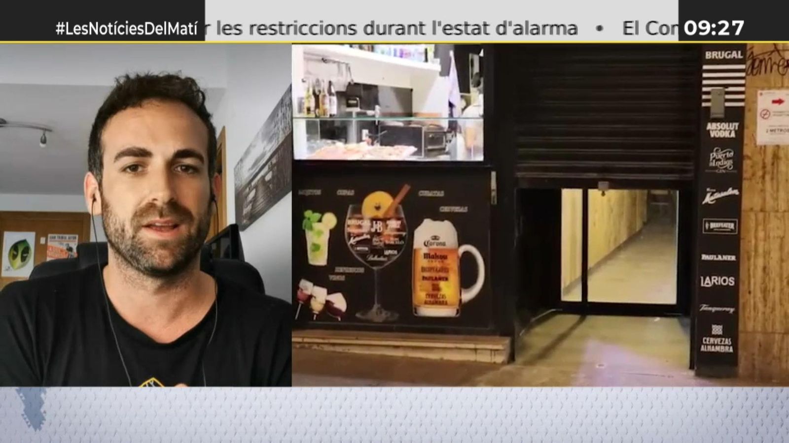 El matemàtic Santi García Cremades, en Les notícies del matí