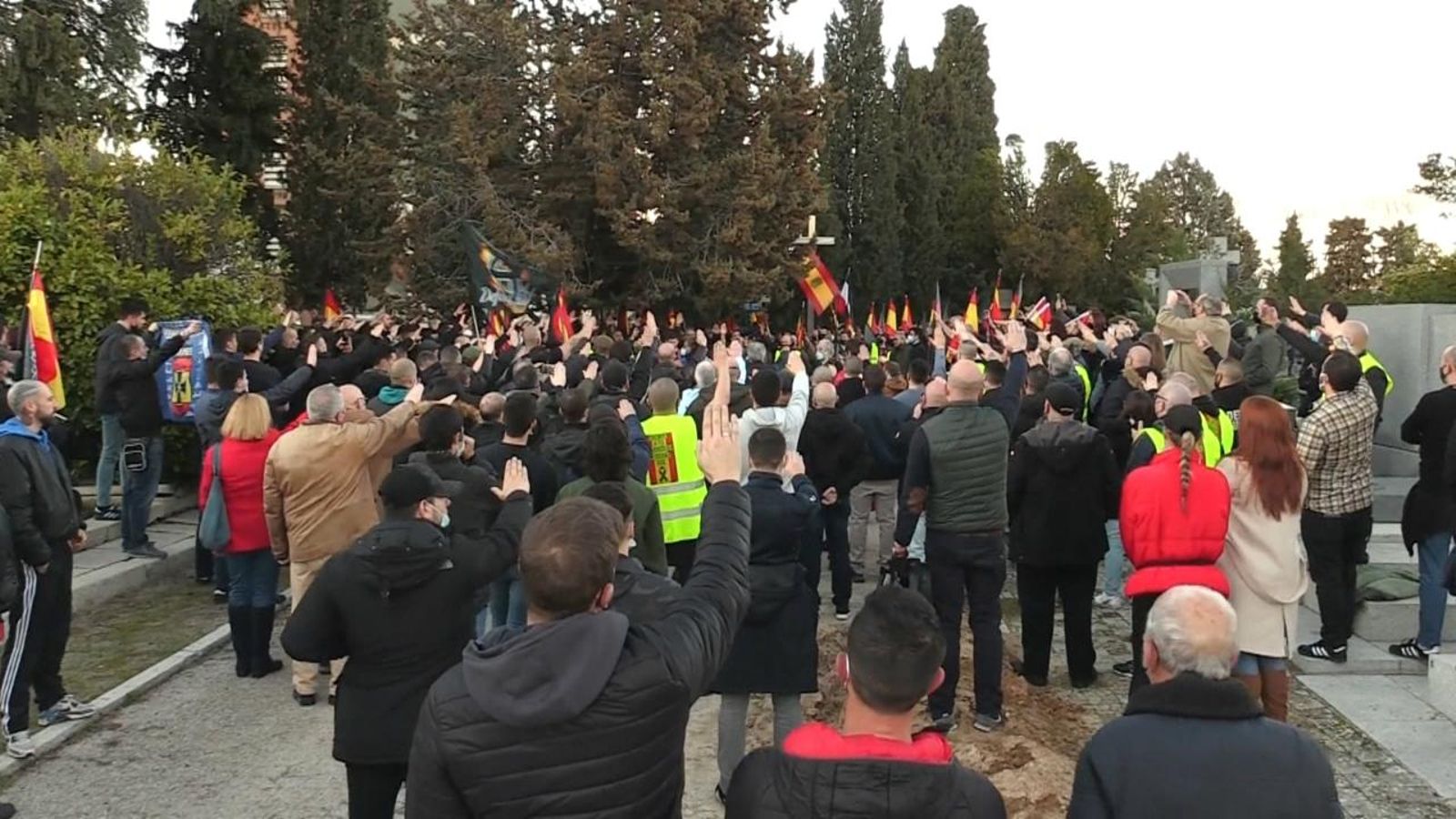 Concentració falangista a Madrid