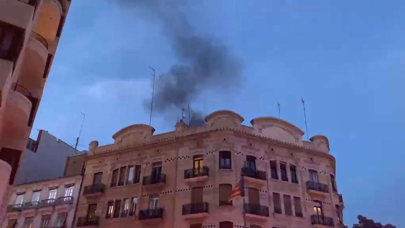 Incendi en Gran Vía