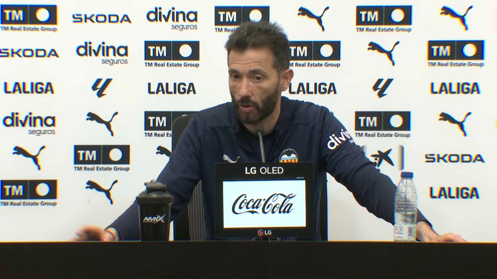 El tècnic del València CF, Carlos Corberán