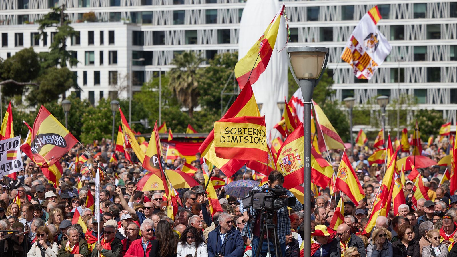 Concentració contra Sánchez este dissabte a la plaça de Colón, a Madrid