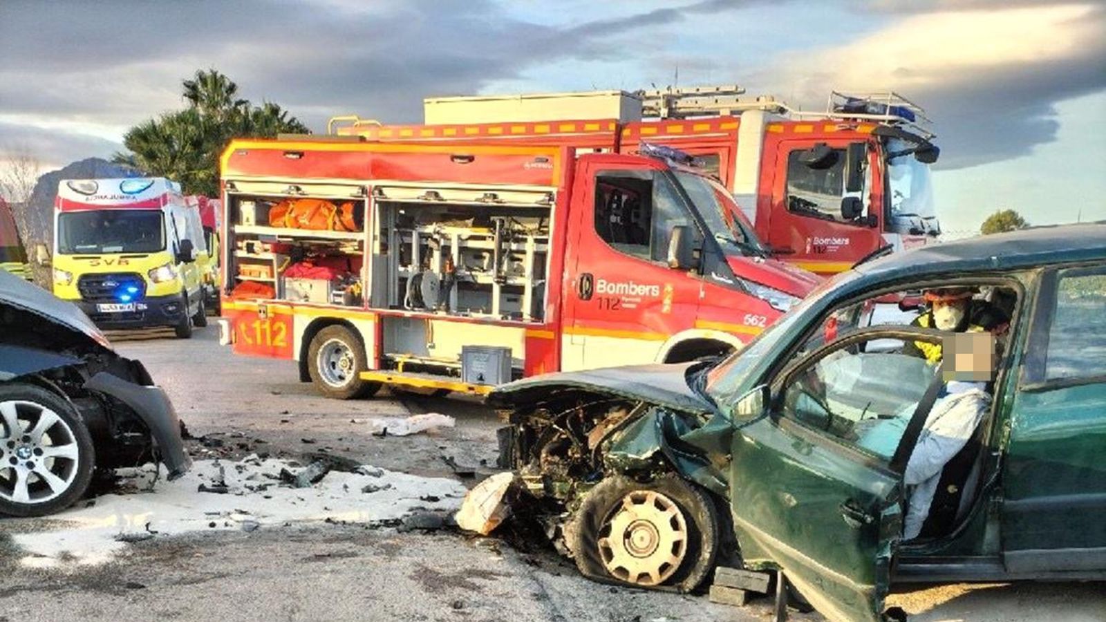 Una de les persones ferides ha hagut de ser excarcerada