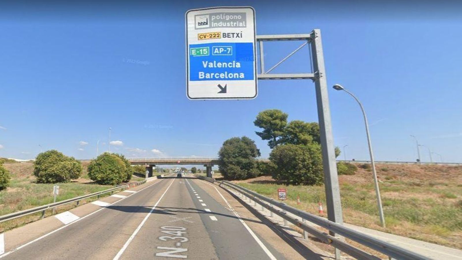Una imatge de la carretera N-340 Una imatge de la carretera N-340