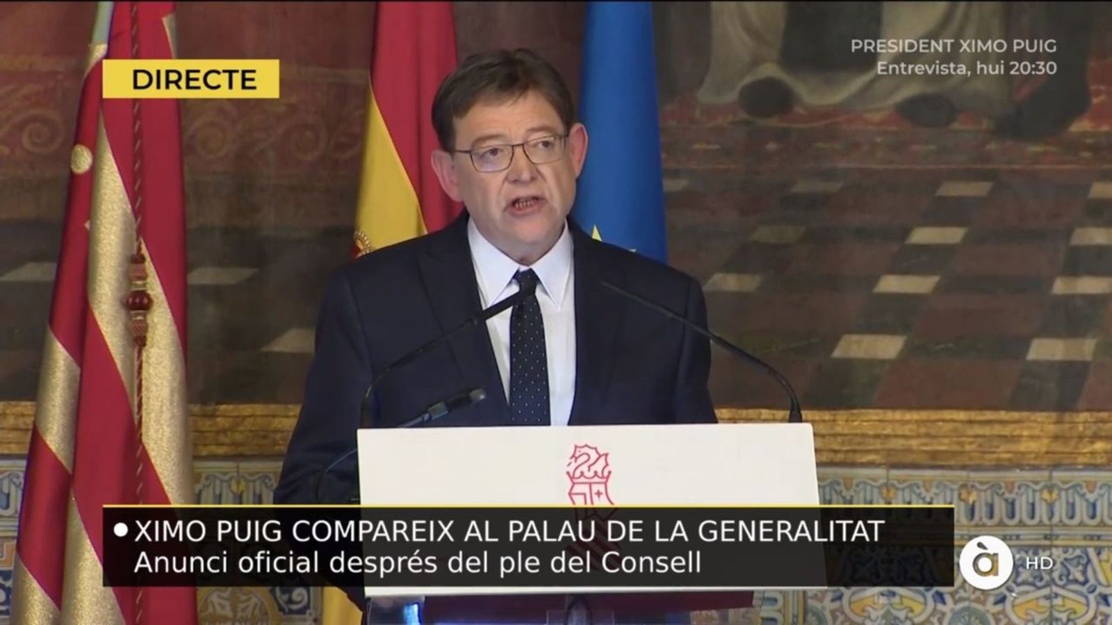 05.03.2019 | NM Reaccions polítiques a la decisió de Ximo Puig d\'avançar les eleccions