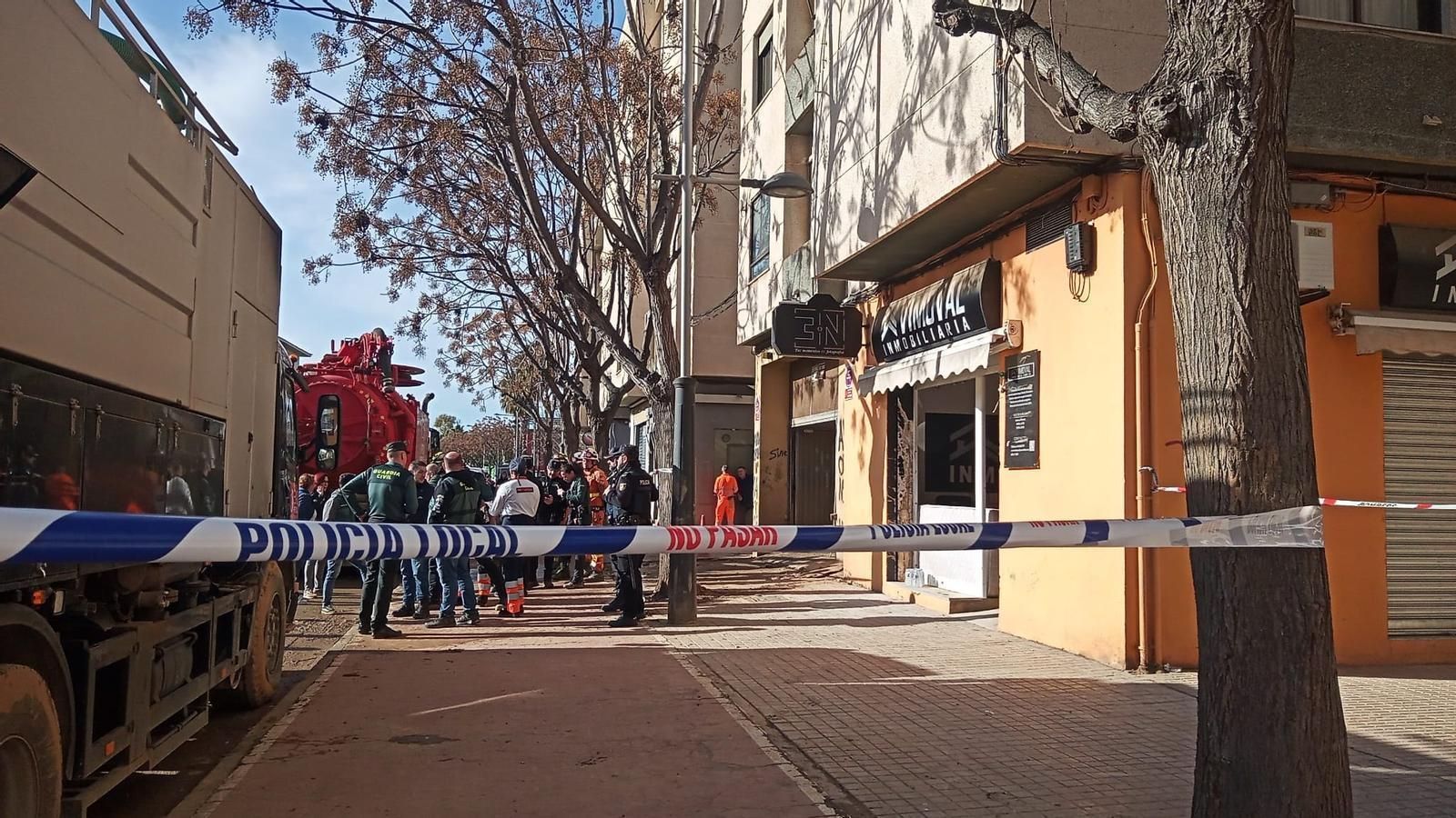 Immoble de Benetússer on s'ha produït l'incident