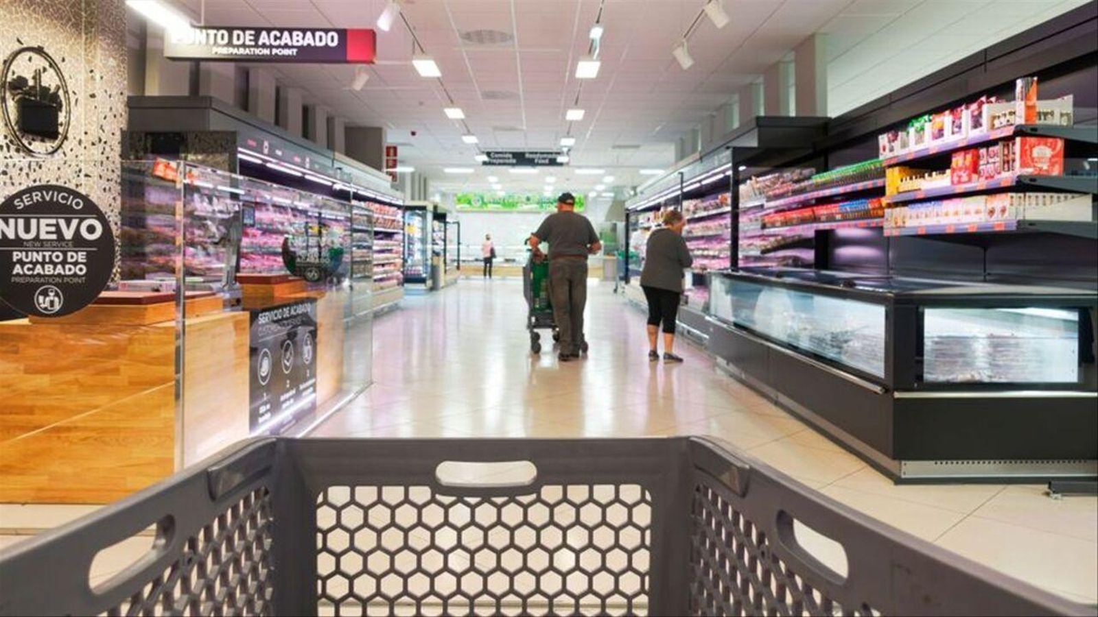 Corredor d'un supermercat de la cadena valenciana a Finestrat, en una imatge d'arxiu