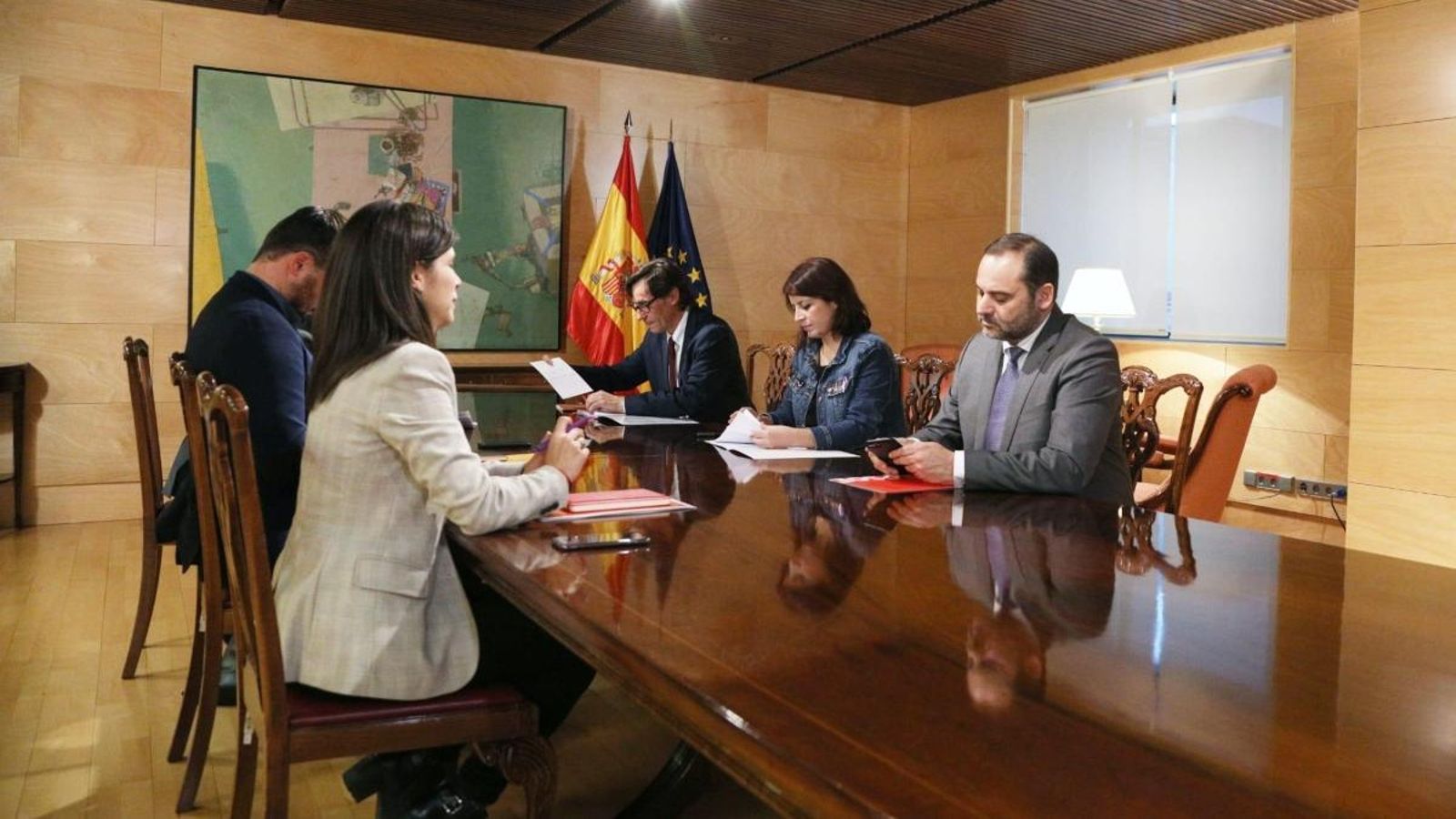 Imatge de la reunió d'aquest dimecres