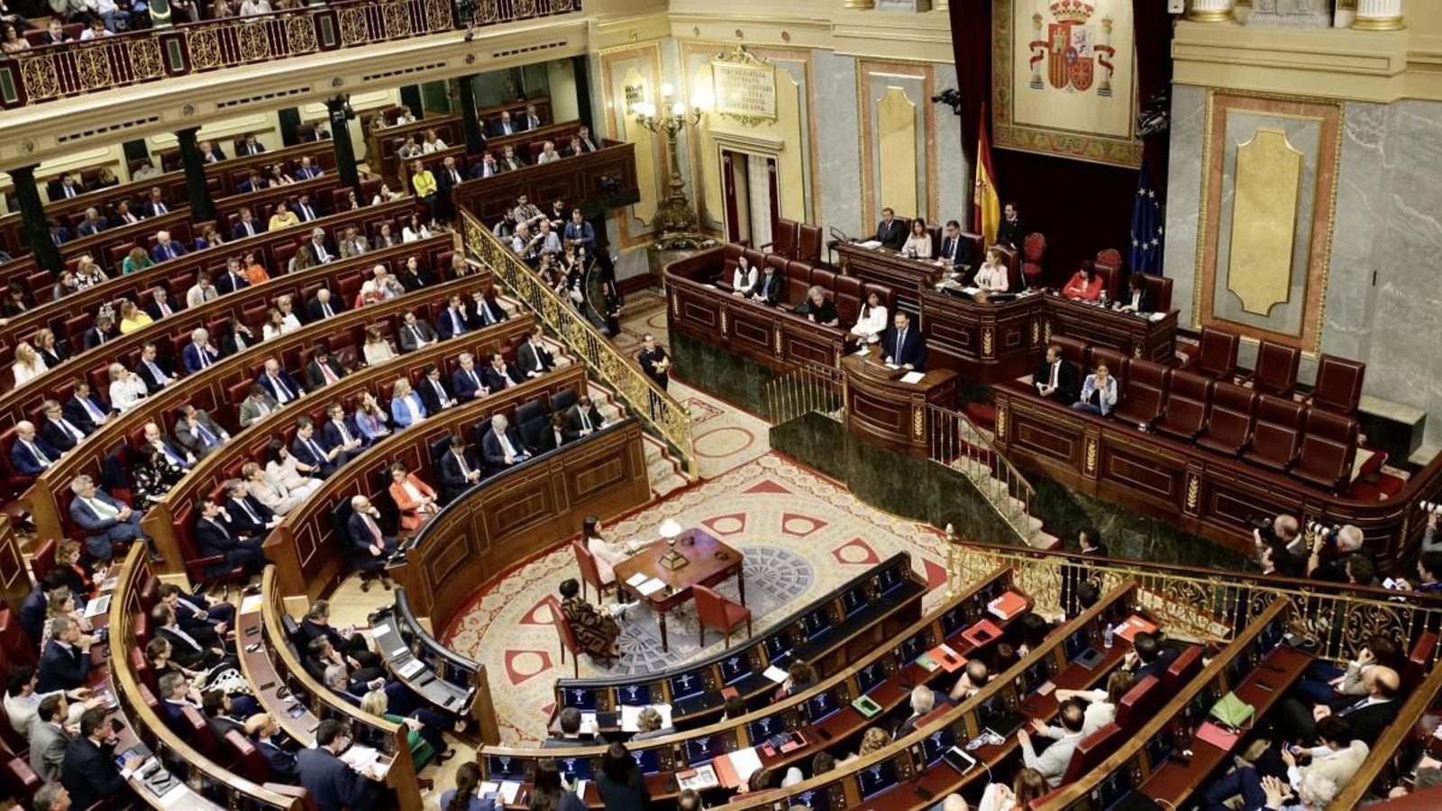 Vista panoràmica del Congrés dels Diputats.