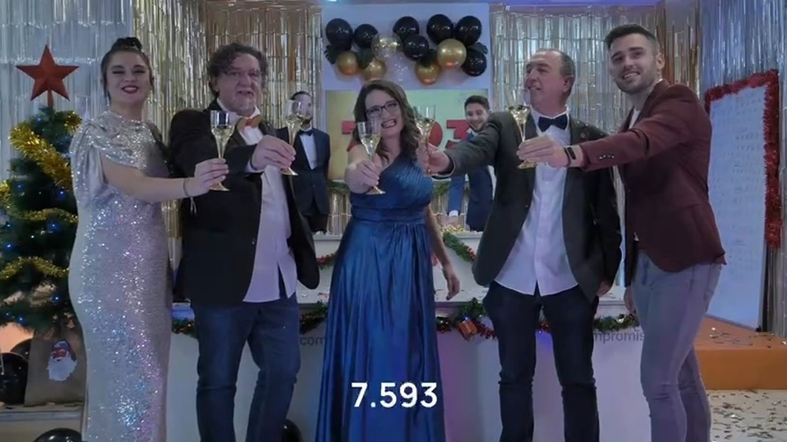 Les cares principals del vídeo de Compromís pel dia dels Innocents