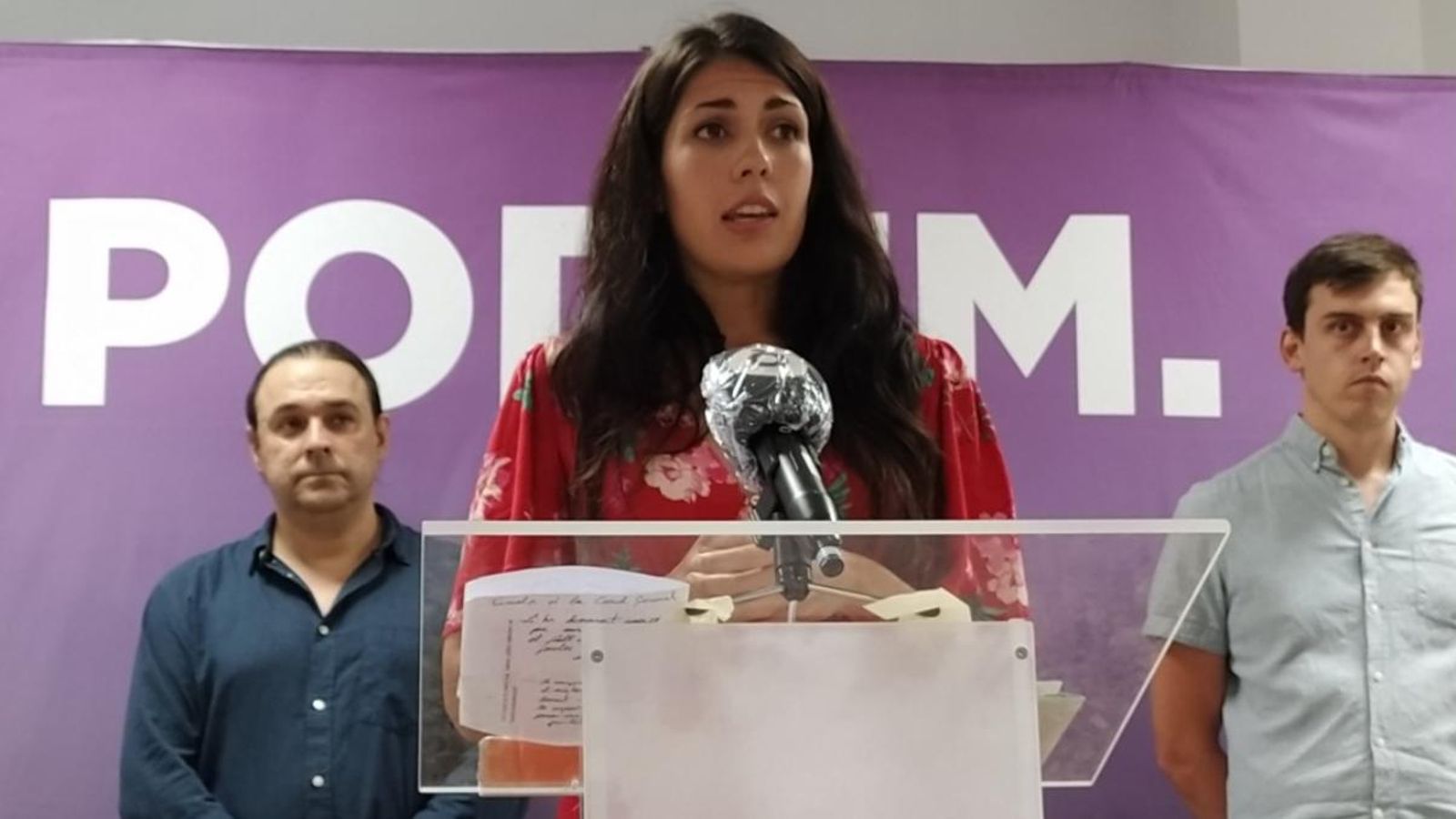 La síndica d'Unides Podem, Naiara Davó, aquest dimarts