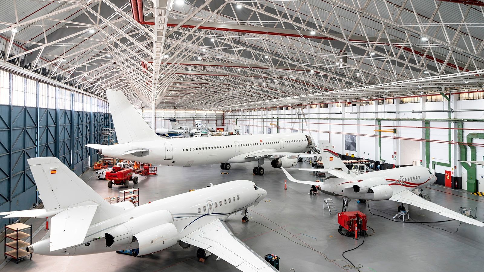Un hangar de la companyia