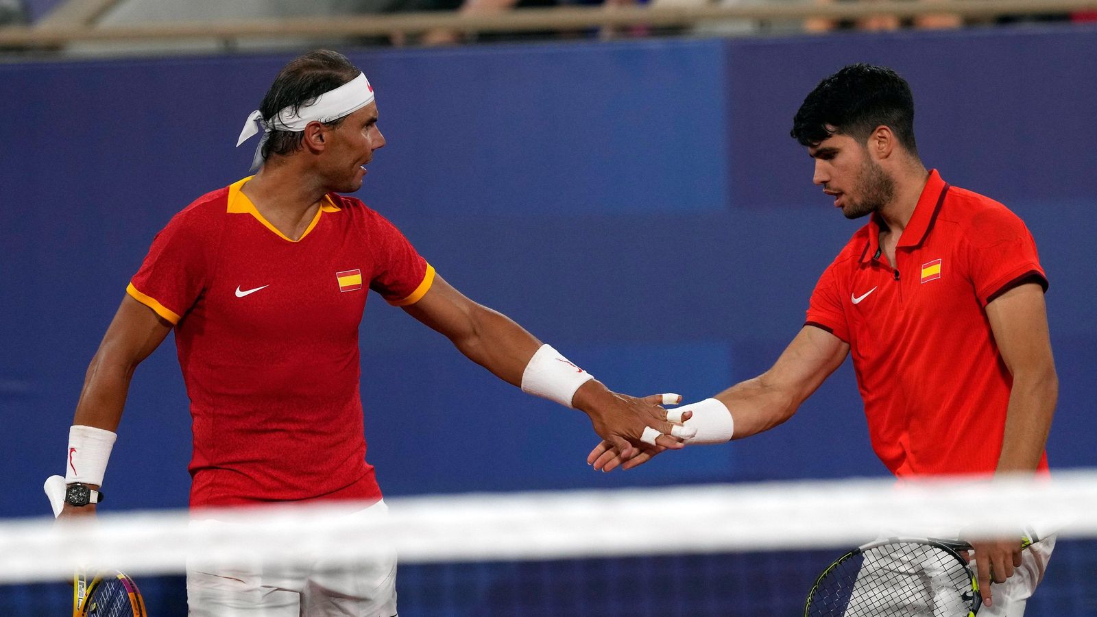 Nadal i Alcaraz a l'ultim partit de dobles masculí als Jocs Nadal i Alcaraz a l'ultim partit de dobles masculí als Jocs