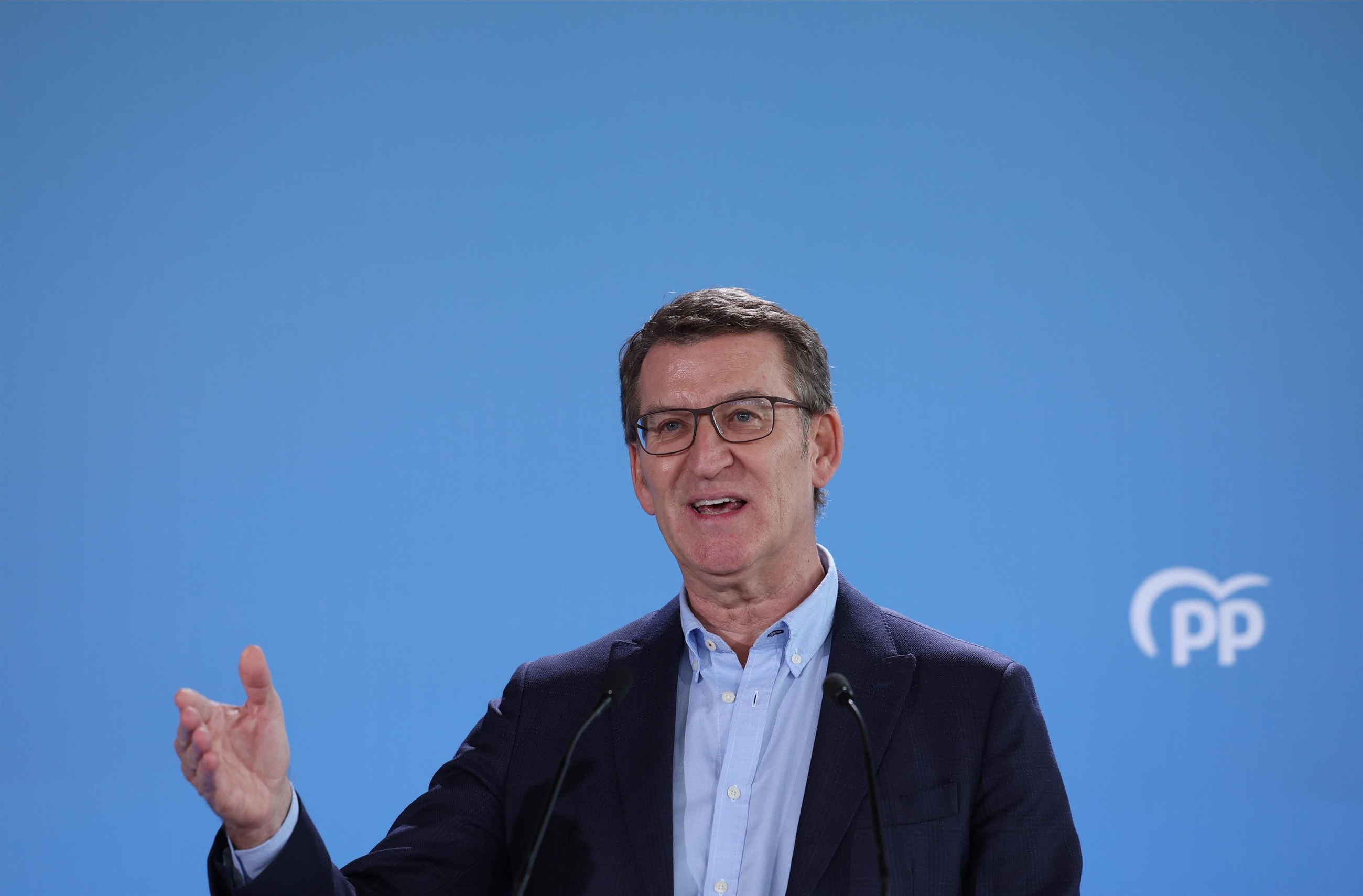 El president popular, Alberto Núñez Feijóo, intervé davant el comité de direcció a Toledo El president popular, Alberto Núñez Feijóo, intervé davant el Comité de Direcció a Toledo