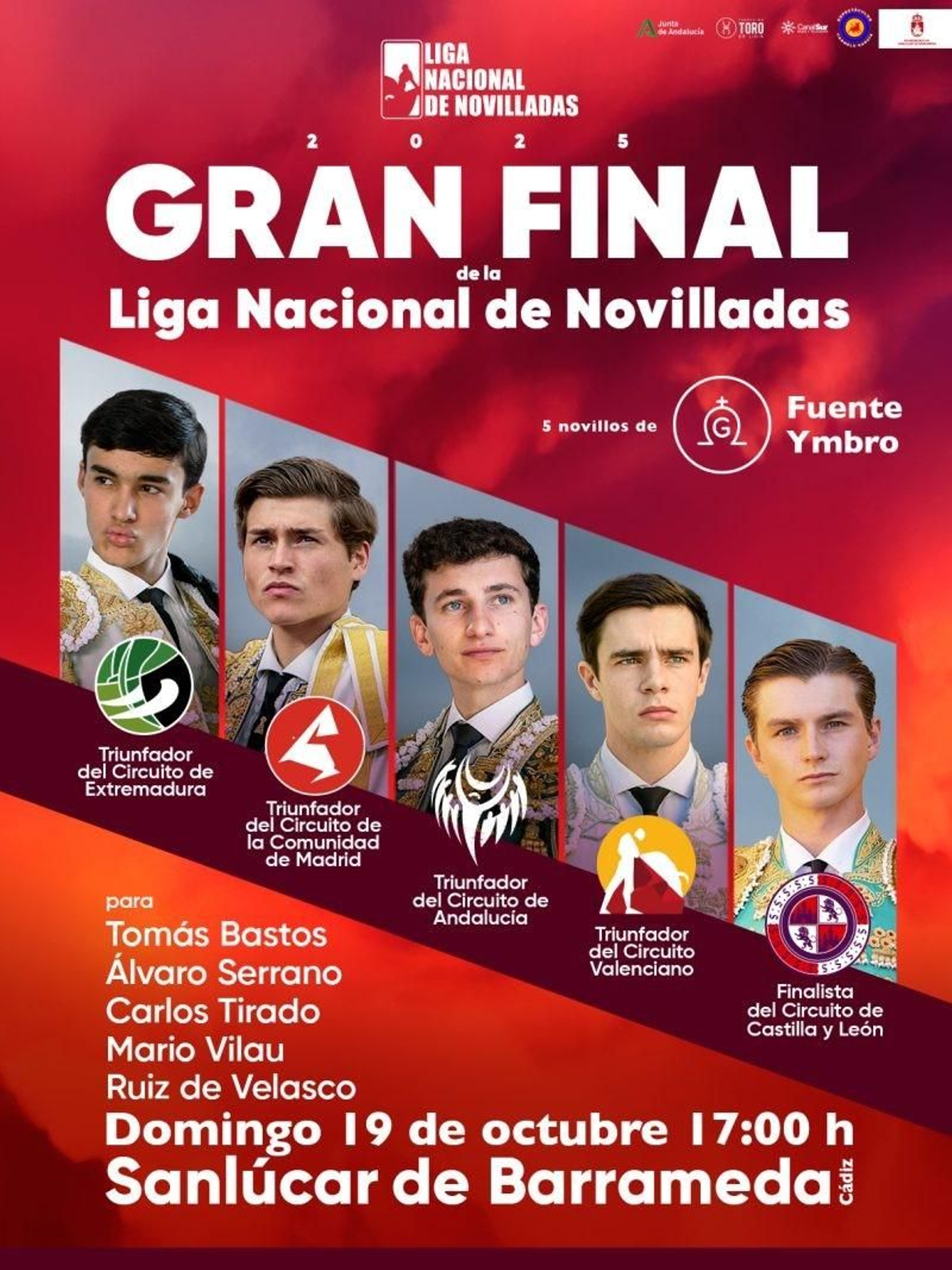 Cartell anunciador de la gran final de les Novillades