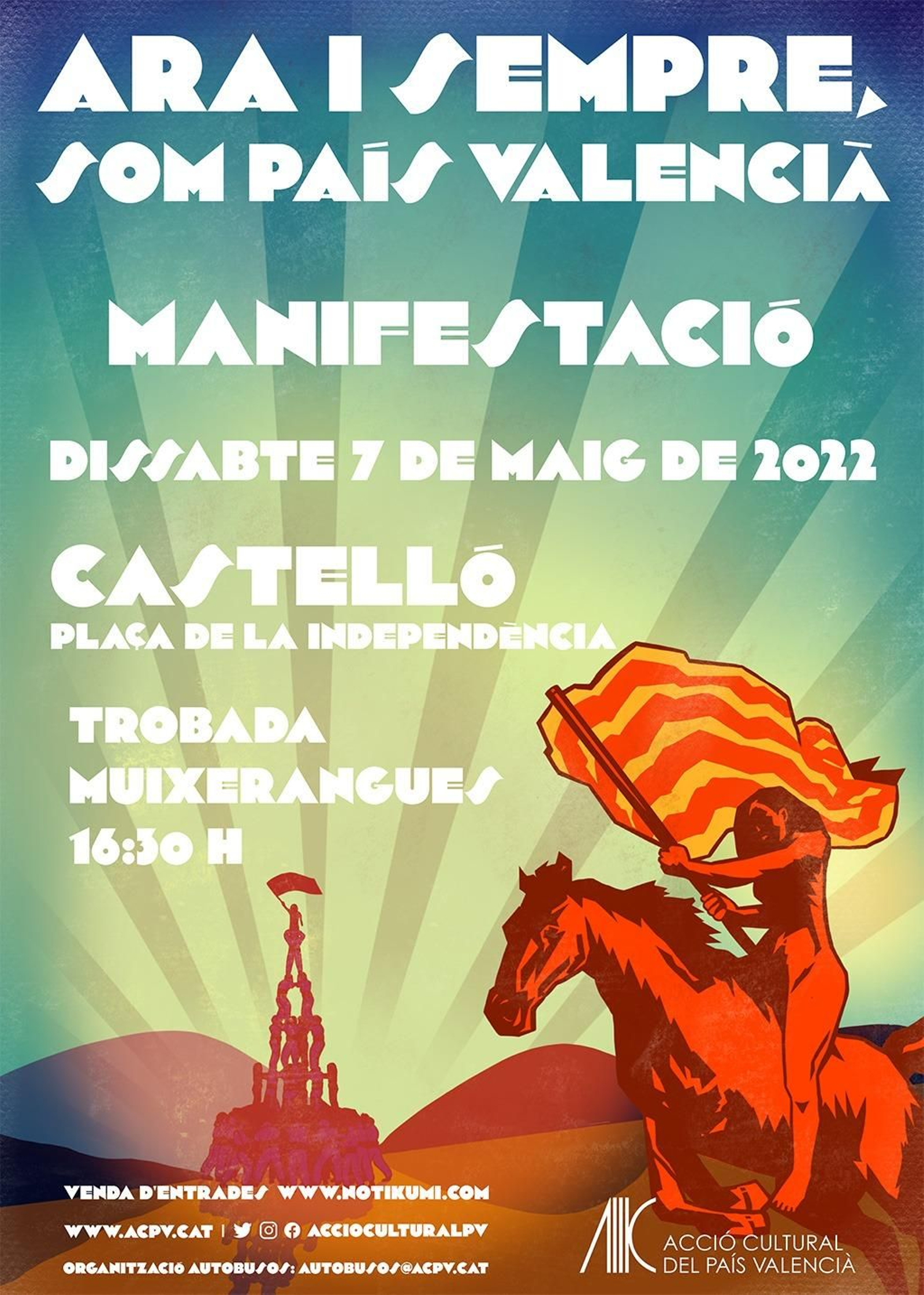 Cartell de la jornada reivindicativa a Castelló de la Plana