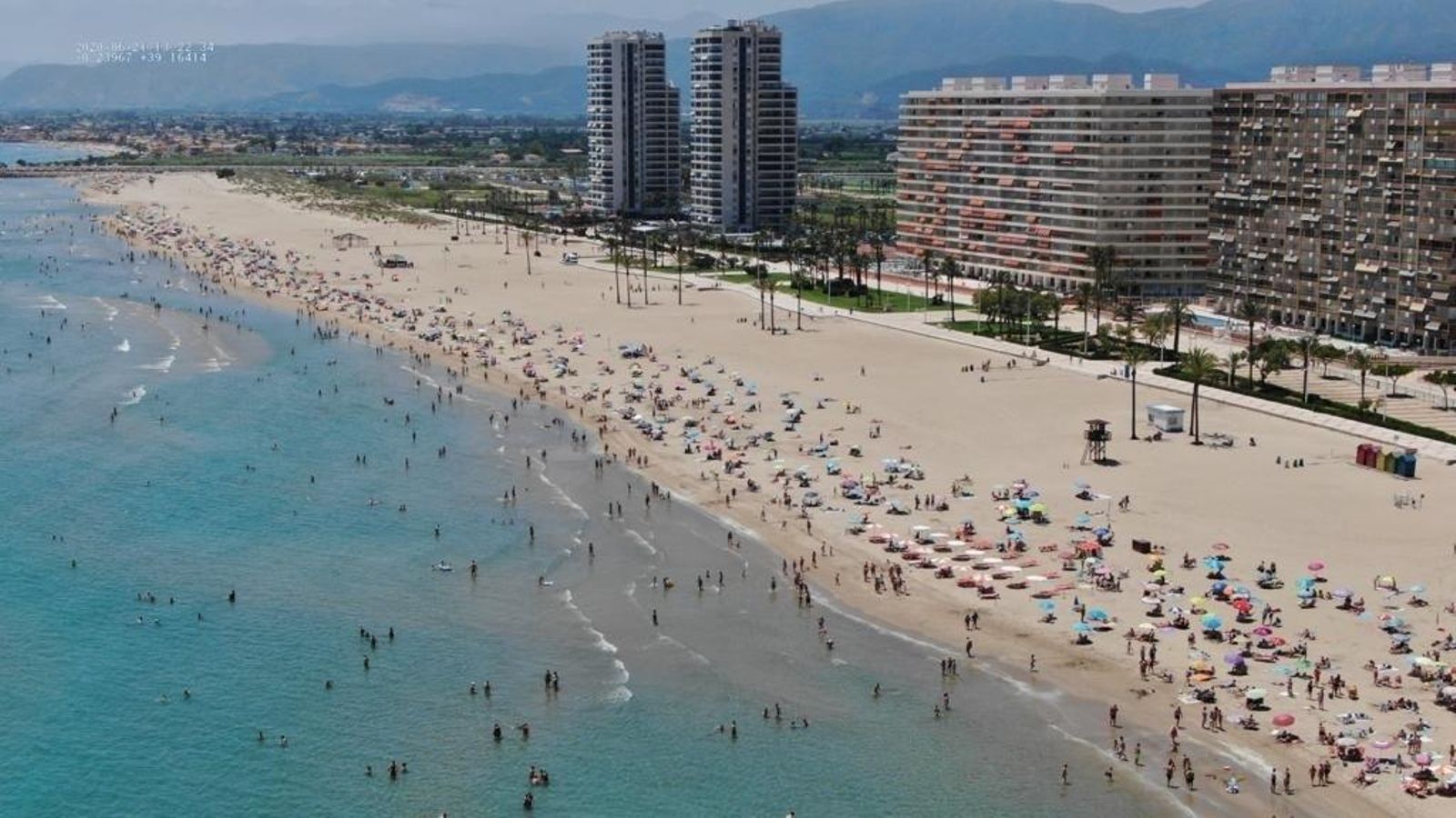 Platja de Cullera en imatge d'arxiu
