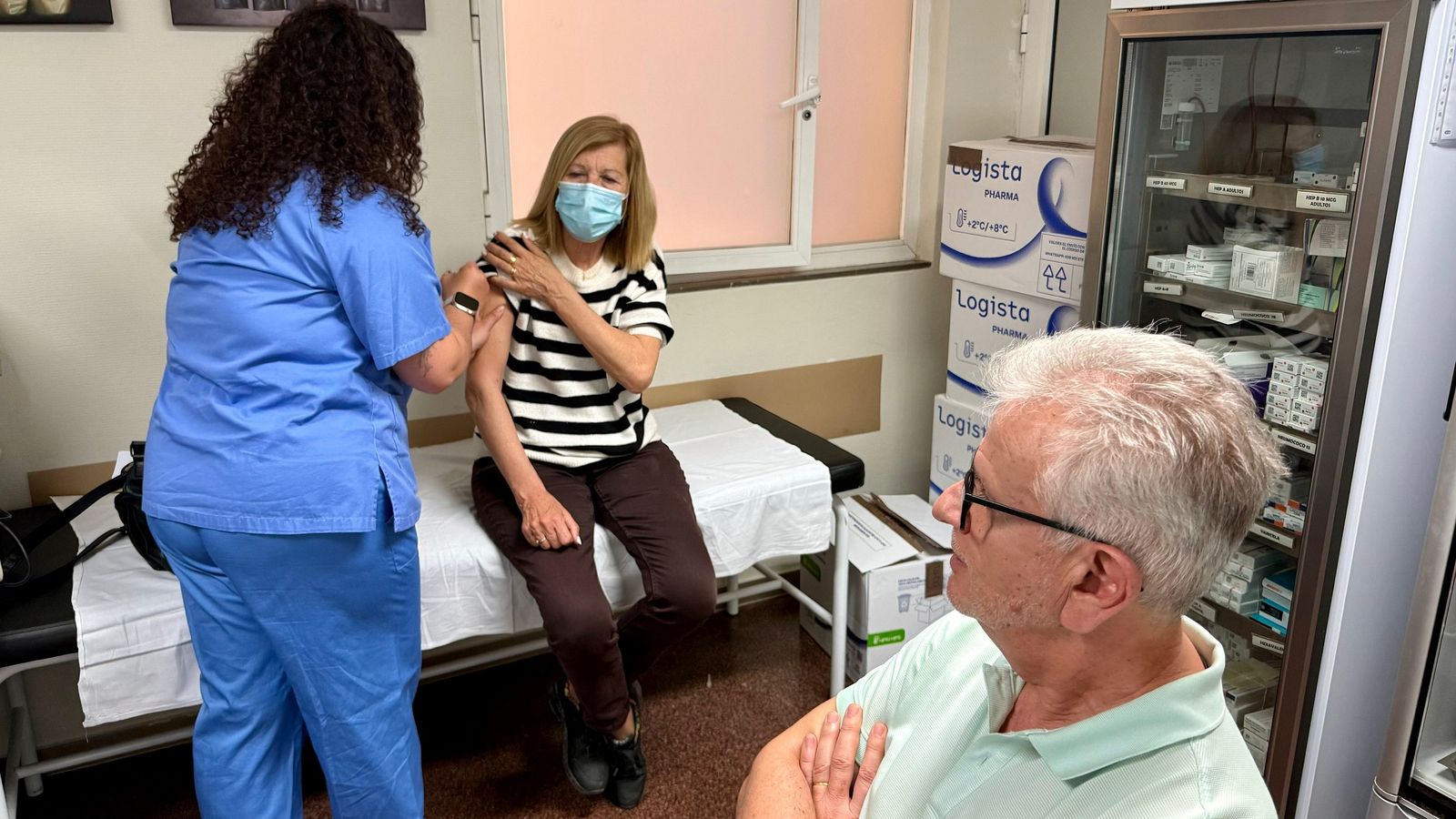 Imateg d'arxiu d'un centre de vacunació