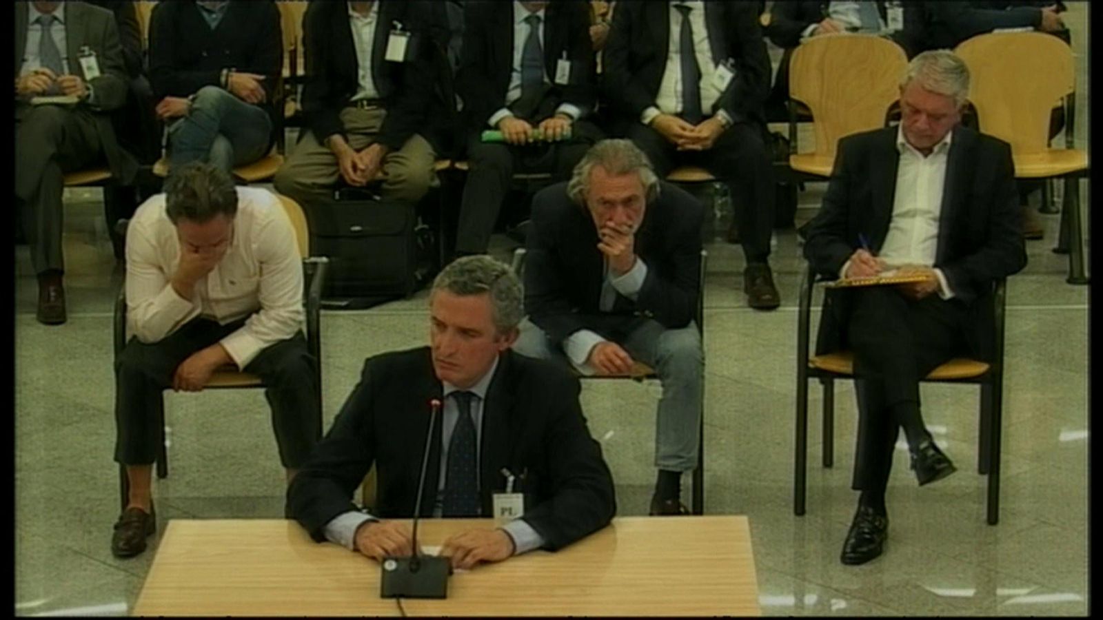 L’exdirector general d’RTVV, Pedro García, durant la seua declaració a l’Audiència Nacional